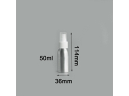10 Peças 50ml Garrafa De Metal Alumínio Frasco Perfume Atomizador Vazio Nebulizador Spray Frasco SUNNY SPACES