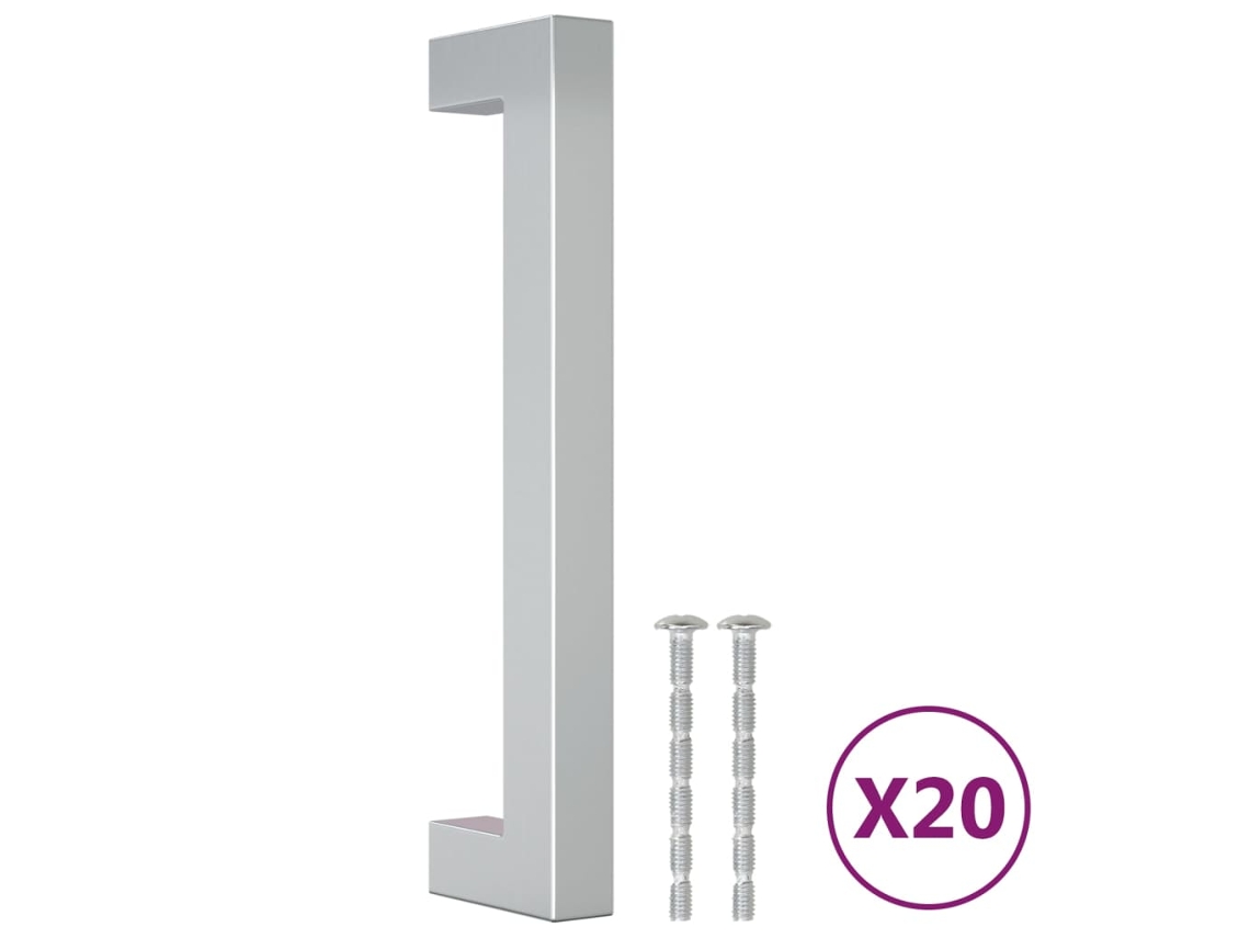 Cabinet Handle, Cabinet Handles Vidaxl Prateado Aço Inoxidável (128 Mm)