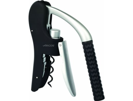 Saca-Rolhas Arcos Prateado Preto Abs Zinco