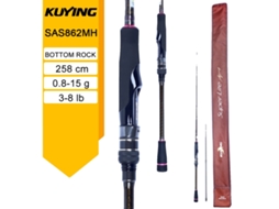 Vara De Isca Para Pesca, Material De Carbono, Ação Rápida, Sas862mh(girando)