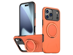 Capa Para Iphone 17 Pro - Metal Com Função De Rotação, Magsafe, Tpu Híbrido E Pc