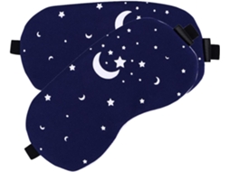 Máscaras de Dormir Respiráveis, Pacote com 2 Unidades, Algodão e Linho, Confortáveis e Delicadas, Cor Aleatória AQUAFORGE