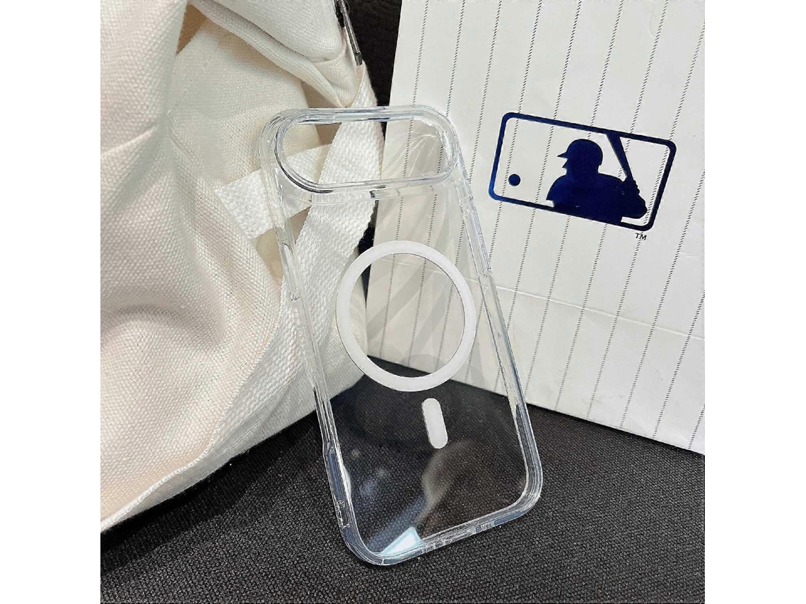 Capa Compatível Com Iphone 17 Air, Compatível Com Magsafe, Tpu E Acrílico, 2,5 Mm, Transparente.
