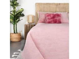 Cobertor de Pele de Ovelha M/Lamma 170X240Cm Rosa MEVAK LIVING