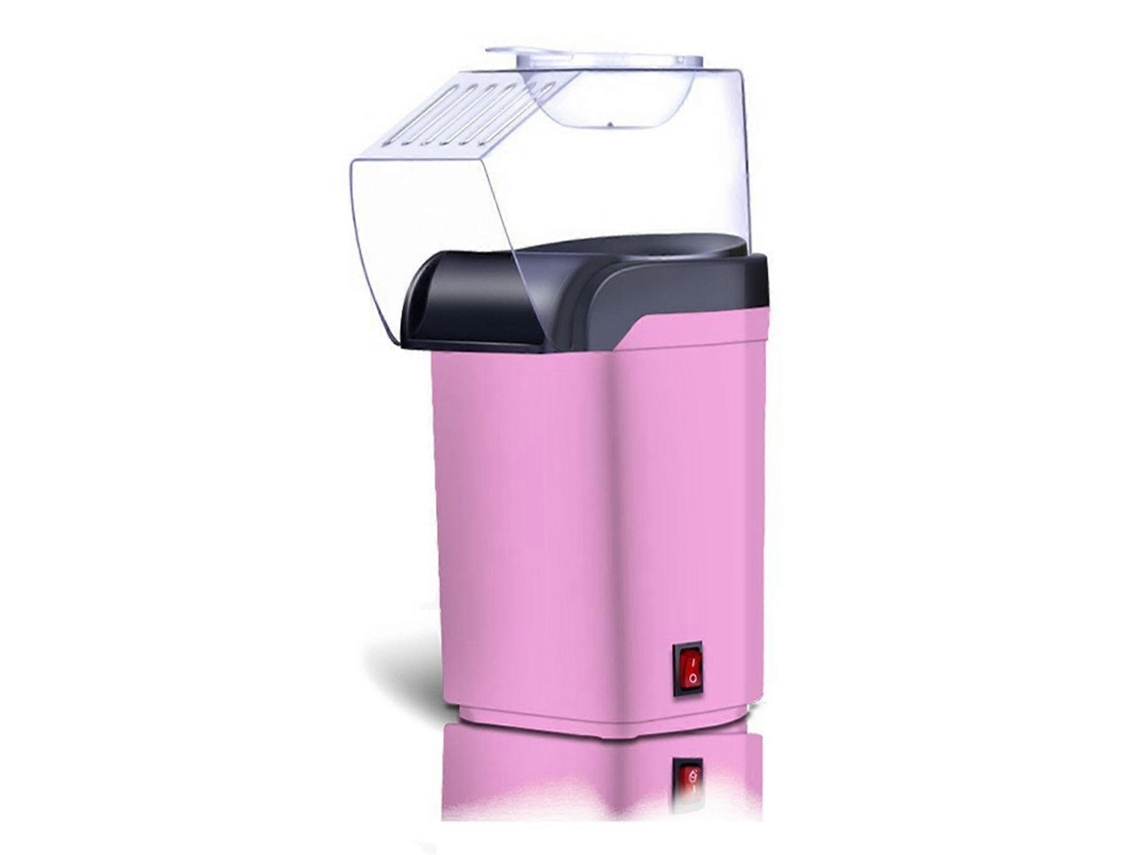Máquina De Pipoca A Ar Quente Com Bandeja Para Derreter Manteiga, Pipoca Rápida Com Óleo Para Lanches Saudáveis, Rosa