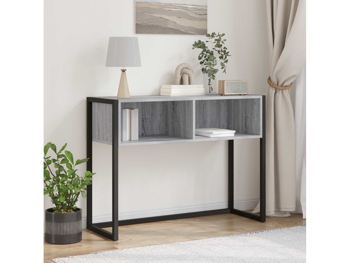 Vidaxl Mesa De Apoio Cinza Sonoma 100 X 36 X 75 Cm