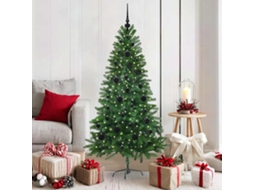 Vidaxl Árvore De Natal Com 150 Leds Com Suporte Verde 150 Cm Pe