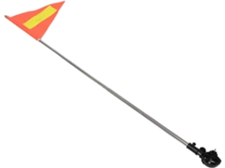 Suporte para Bandeira para Cadeira de Rodas, Mastro Telescópico em Aço Inoxidável, Segurança Refletiva SFUSHOS