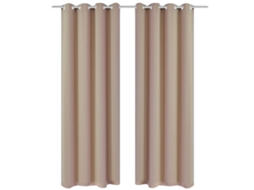 Curtain, Curtains Vidaxl Creme Tecido (135 X 245 Cm)