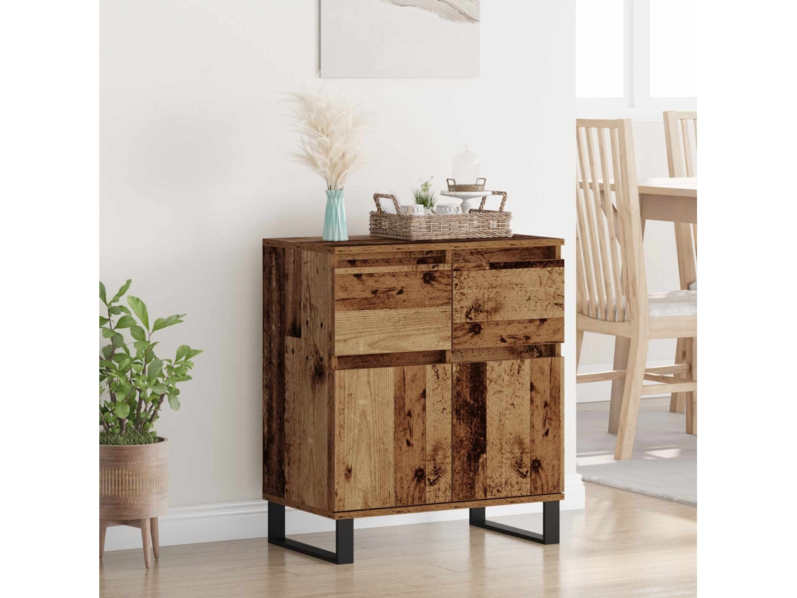 Vidaxl Buffet Madeira Antiga 60 X 35 X 70 Cm