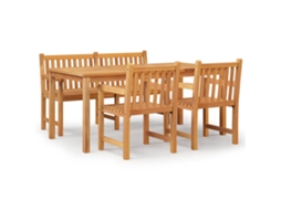 Garden Dining Set, Garden Dining Sets Vidaxl Marrom Teca (n/a)