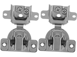 Ciieeo 2 Dobradiças De Fechamento Suave Para Porta Armário, Abertura Interna, Dobráveis, Invisíveis, Em Metal, Para