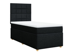 Box Spring Bed, Box Spring Beds Vidaxl Preto Tecido (90 X 200 Cm)