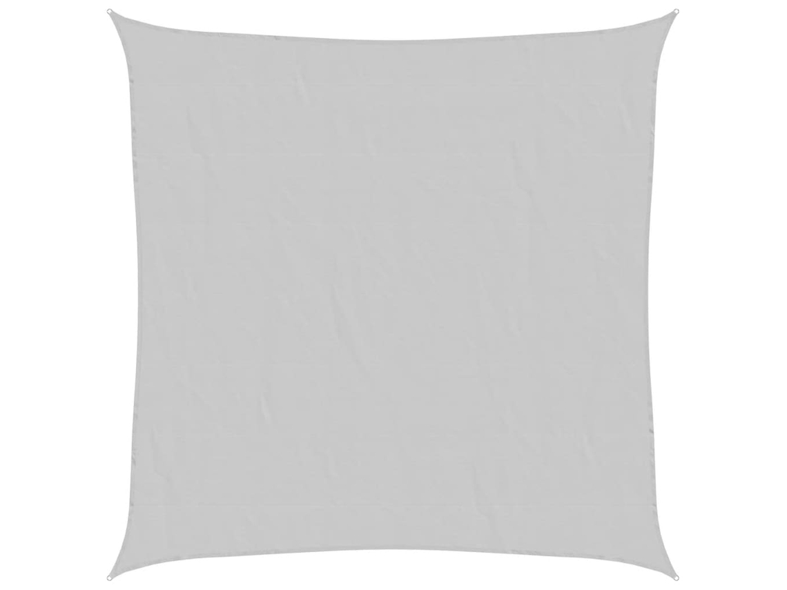Maison Exclusive - Para-sol Estilo Vela 5x5 M Oxford 100% Poliéster Cinzento-claro