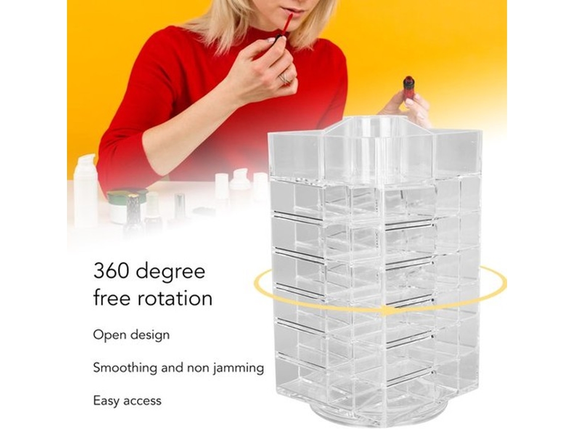 Escolha Sólida - Suporte Para Líquido De Lábios 360 Graus Rotativo - Organizador De Cosméticos - Suporte Para Líquido De Lábios - Grande Capacidade -