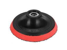 Roda De Polimento Vermelha Laxiscreed Com Base De Velcro Para Lixadora