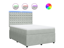 Box Spring Bed, Box Spring Beds Vidaxl Cinzeto Veludo (140 X 200 Cm)