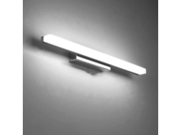 Rebe luz de Pared Led para Baño 8w Luz Blanca Fría 40cm Moderna Anti Niebla Inamovible de Acero Inoxidable