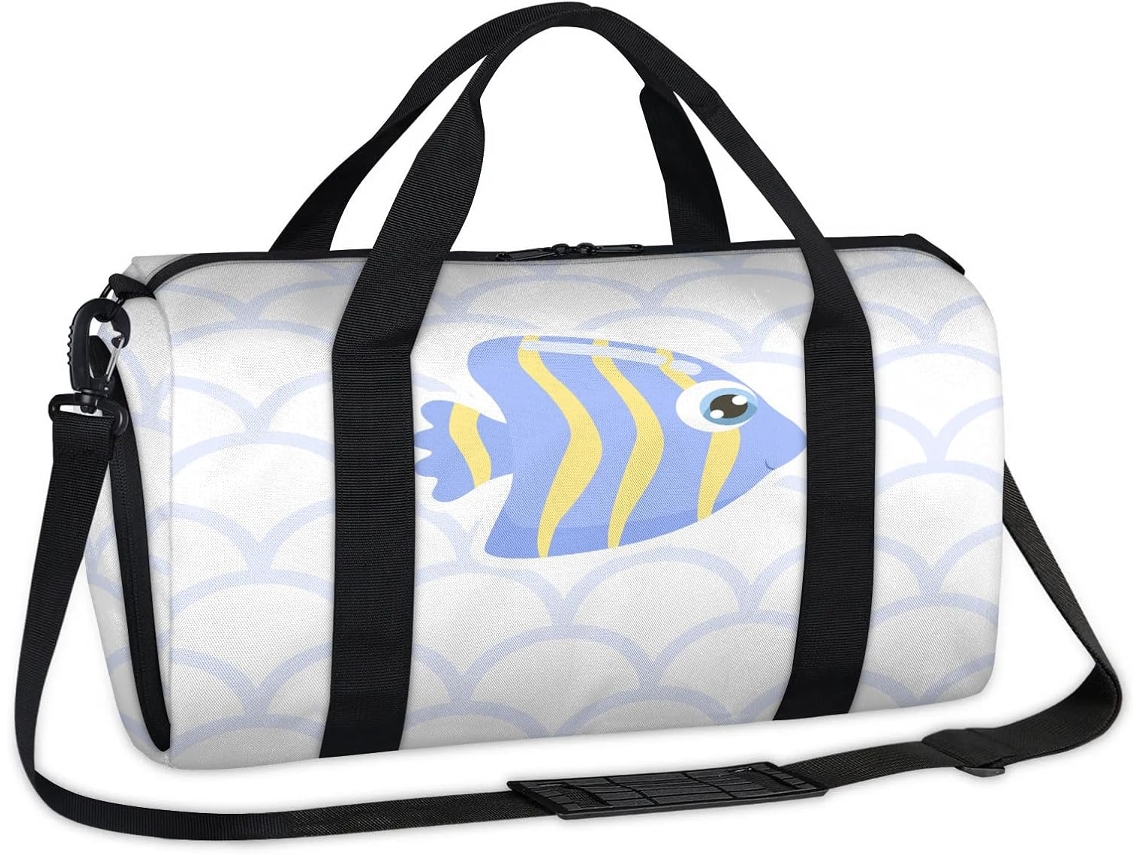 Bolsa Esportiva Fofa com Estampa de Animais Marinhos Tecido Poliéste 45 X 21 5 23 Cm Pa Ma Design Du