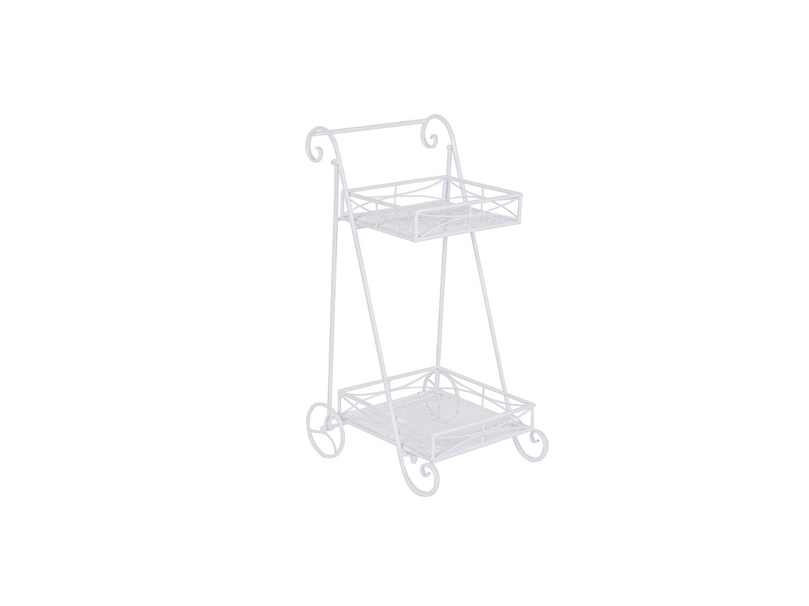 Carro Multiusos Home Esprit Branco 43 X 38 X 76 Cm