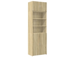 Storage Cabinet, Storage Cabinets Vidaxl Marrom Madeira Processada (70 X 42.5 X 225 Cm)