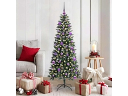 Vidaxl Árvore De Natal Artificial Verde 150 Cm Pvc, Plástico E Aço