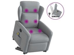 Stand Up Massage Recliner Chair, Stand Up Massage Recliner Chairs Vidaxl Cinzeto Tecido