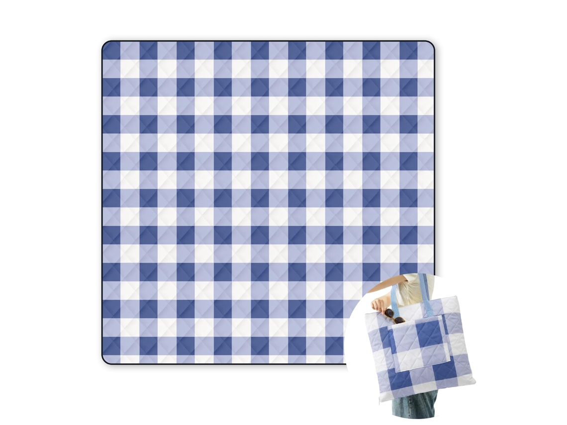 Bolsa de Piquenique 2 em 1 AQUAFORGE com manta, 203x203cm, impermeável, dobrável e portátil