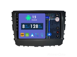 Auto Rádio Carro Bluetooth Autoradio 8GB RAM 128G ROM CarPlay Navegação GPS Ecrã Táctil RoverOne para Ssangyong Rexton 2019  