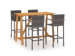 Garden Bar Set, Garden Bar Sets Vidaxl Cinzeto Madeira De Acácia (n/a)