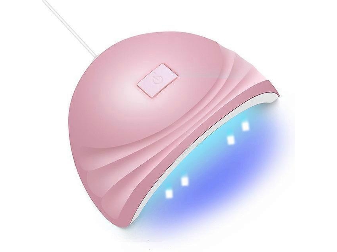 Lâmpada Uv Led Para Unhas 54 W, 24 V, Usb, Rosa Elysve