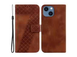 Capa Para Iphone 15 Pro Max Pele Sintética Castanho