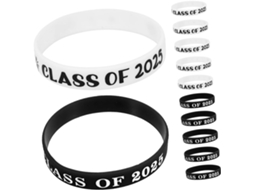 Acessório Para Formatura 2025 12 Pulseiras De Silicone Com Design Exclusivo, Ideais Para Festas De Formatura