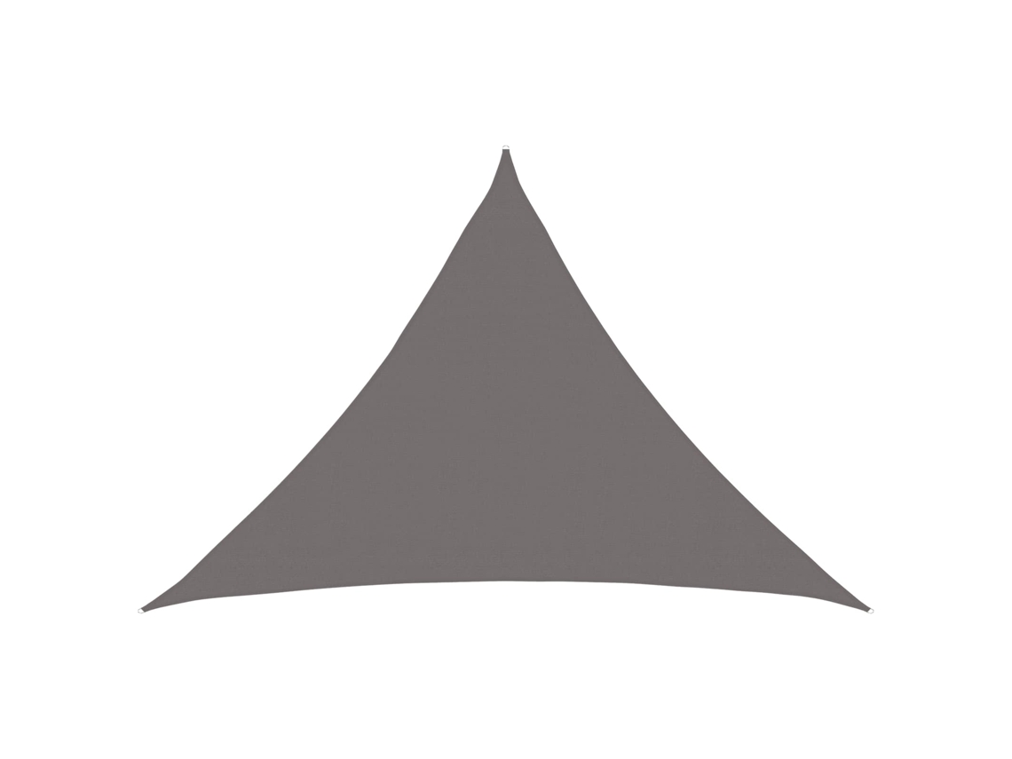 Vidaxl Vela De Sombra 7 X 5 X 5 M Hdpe Triangular Cinzento-claro