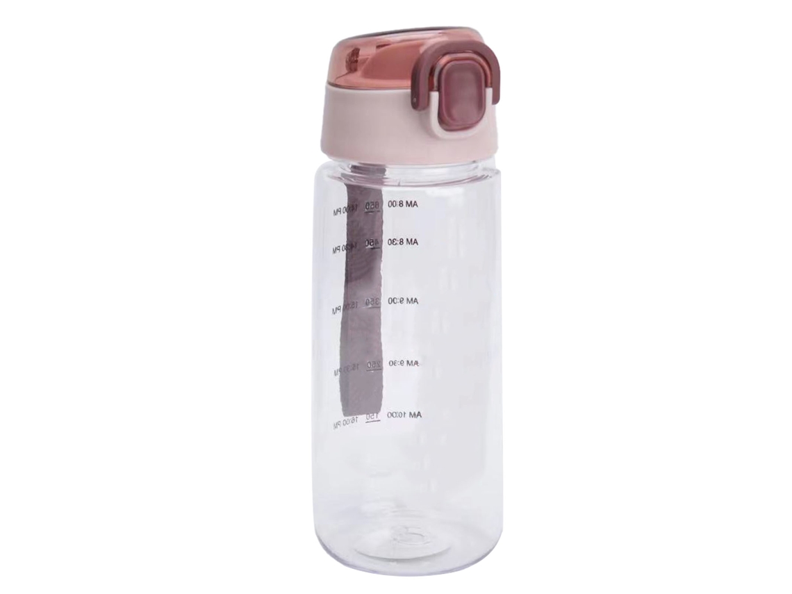 Garrafa de Água Plástica Portátil com Cordão para Desporto Outdoor