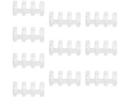 Conjunto De 10 Argolas De Plástico Transparente Para Fichário, Ideais Para Uso Em Escritório, Escola Gokoco