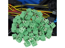 Laxiscreed Conector De Bloco De Terminais De Parafuso Para Pcb, 2 Pinos, 3.81mm De Passo