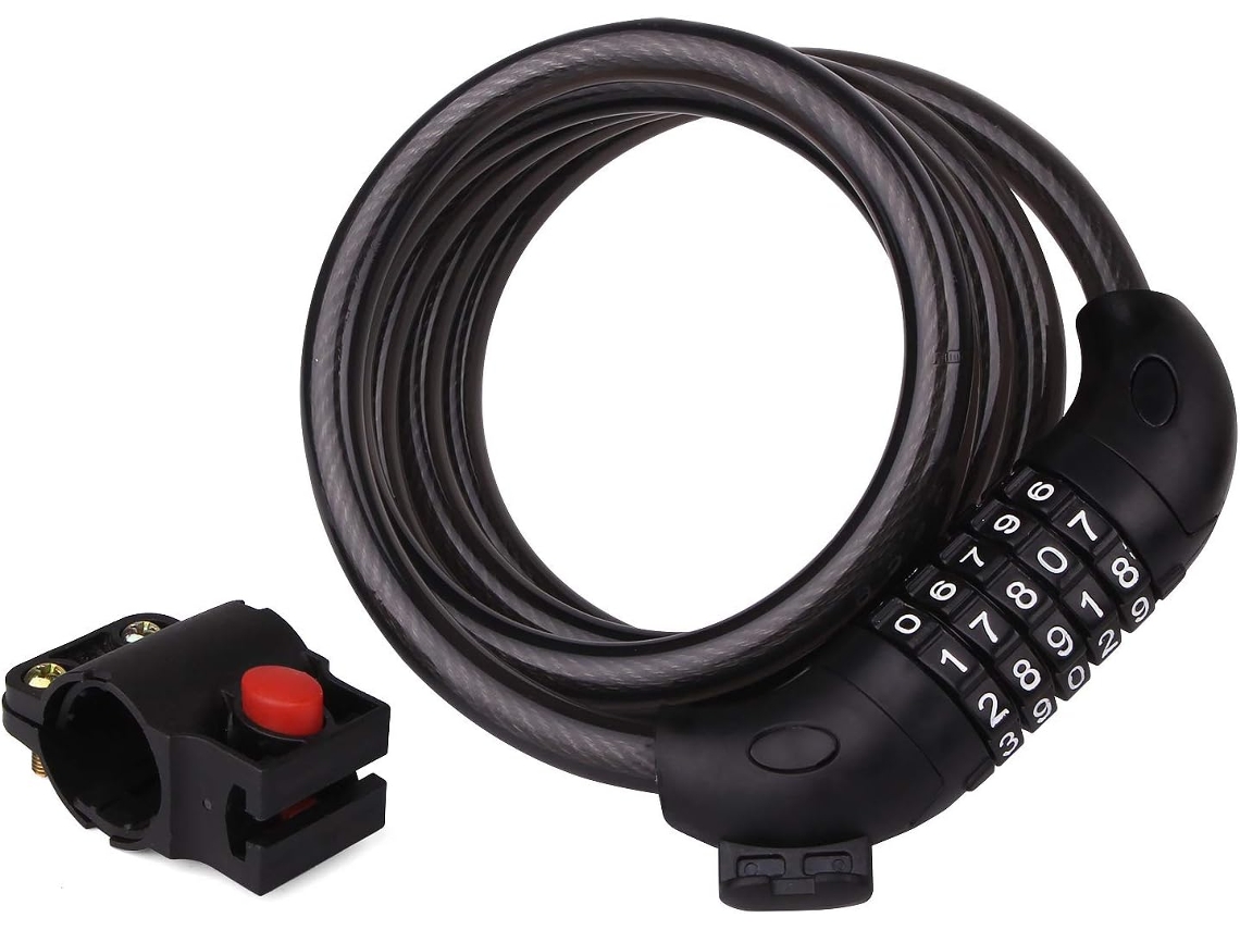 Lurelia Cadeado Bicicleta, Código, Chave, À Prova Água, 12mm