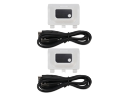 Bateria recarregável de 1400 mAh com tela LED para X/S, carga rápida, pacote de 2 unidades, branco S/MARCA