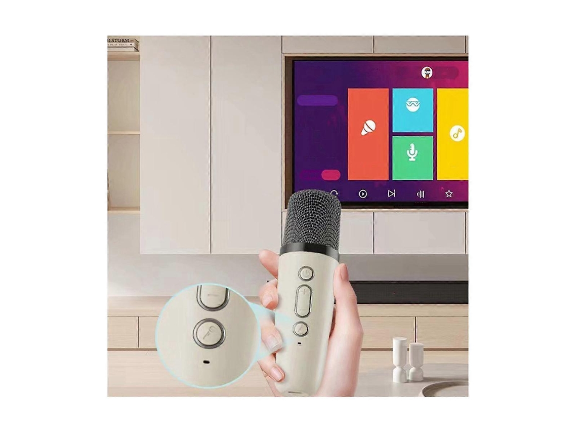 Caixa De Som Portátil Bluetooth K12 Para Ktv, Pequena Caixa De Som Com Microfone E 1 Microfone Para Presente De Aniversário. Olysi Shop