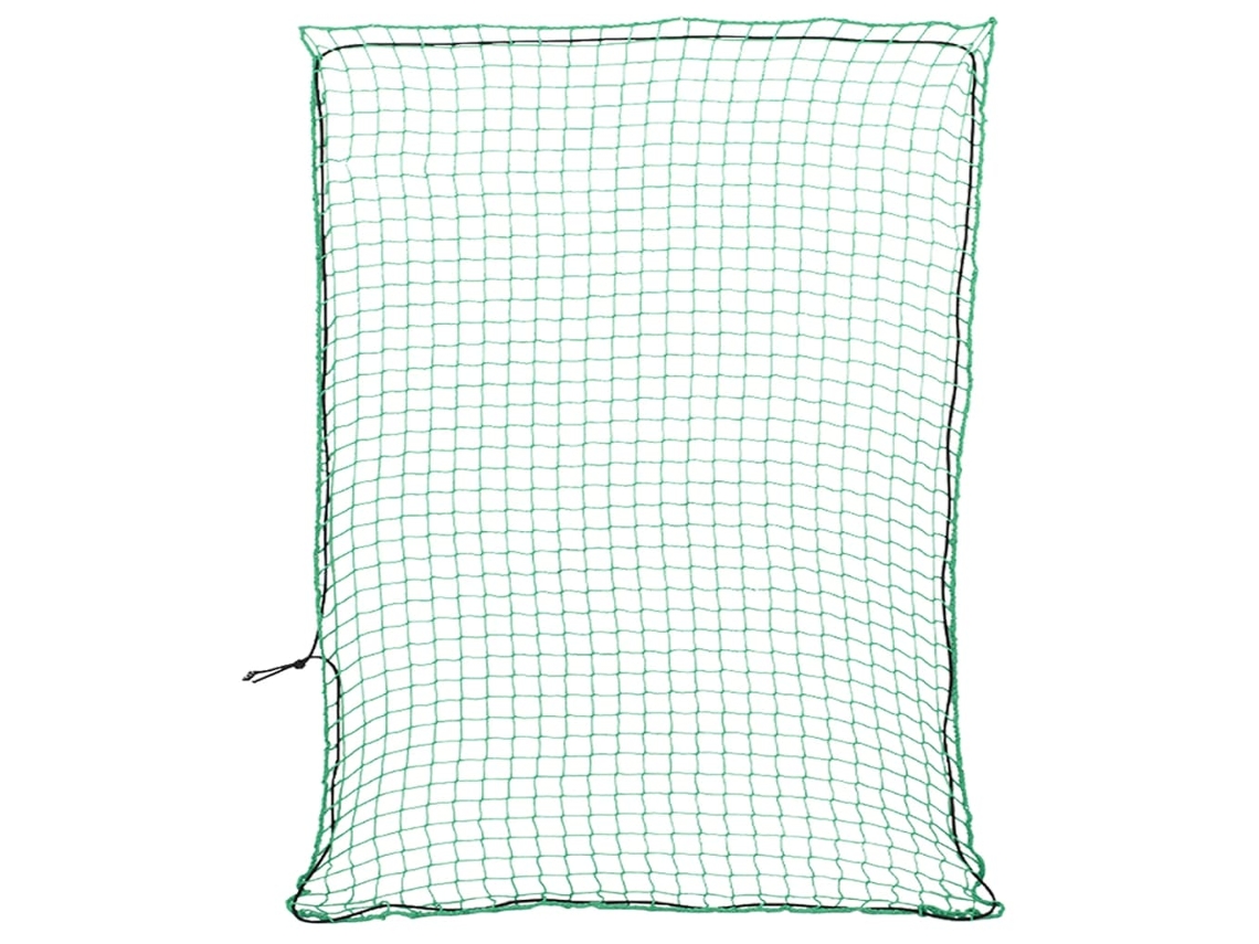 Vidaxl Rede Para Reboque Com Corda Elástica 3,5x3 M Pp Verde