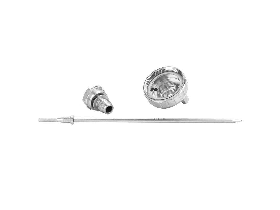 3pcs Acessório Bico De Aire Agulha Pico Aço Inox Para Pistola Pneumática W-101 (1.5mm)