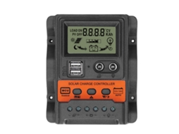 Controlador de Carga Solar PWM 12v 24v 20a LCD com 2 USB | S/MARCA