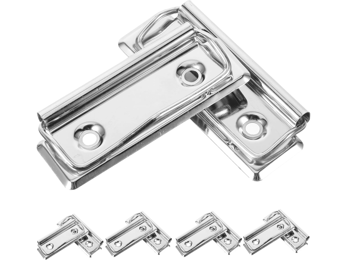 Clips de metal para decoração de mesa e escola, pacote com 10 peças multifuncionais para organizar documentos em casa.