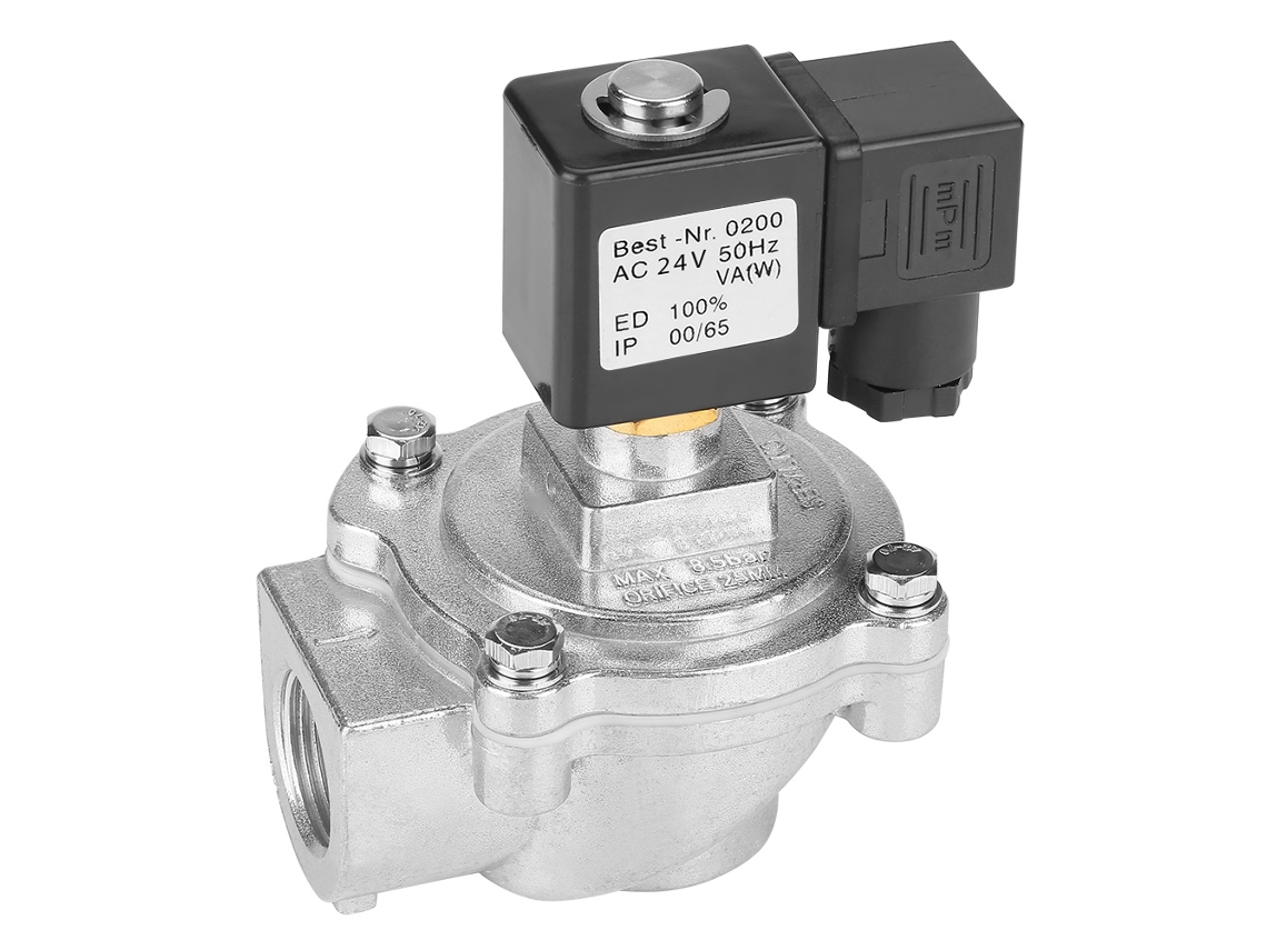 Válvula Solenoide Angular 2 Vias G3/4" Dc 24v