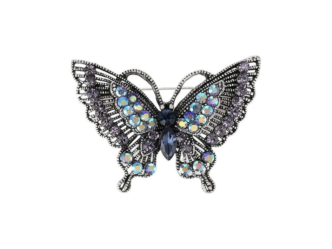 BROCHE Feminino Borboleta com Strass
