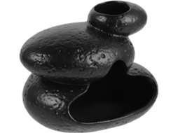 Queimador De Perfume De Cerâmica Em Formato De Pedra Empilhada Para Sálvia E Pau-santo.