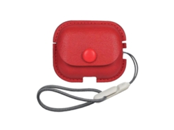 Camada Protetora para Fones Airpods Pro 2 em Couro Pu com Textura Lichia e Cordão. GIECY
