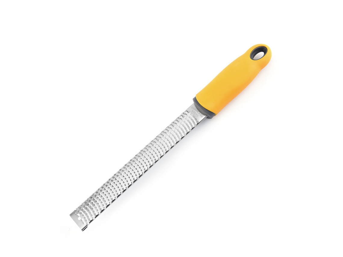 Ralador De Queijo Em Aço Inoxidável, Amarelo, Formato De Barra Longa, Ralador Multifuncional
