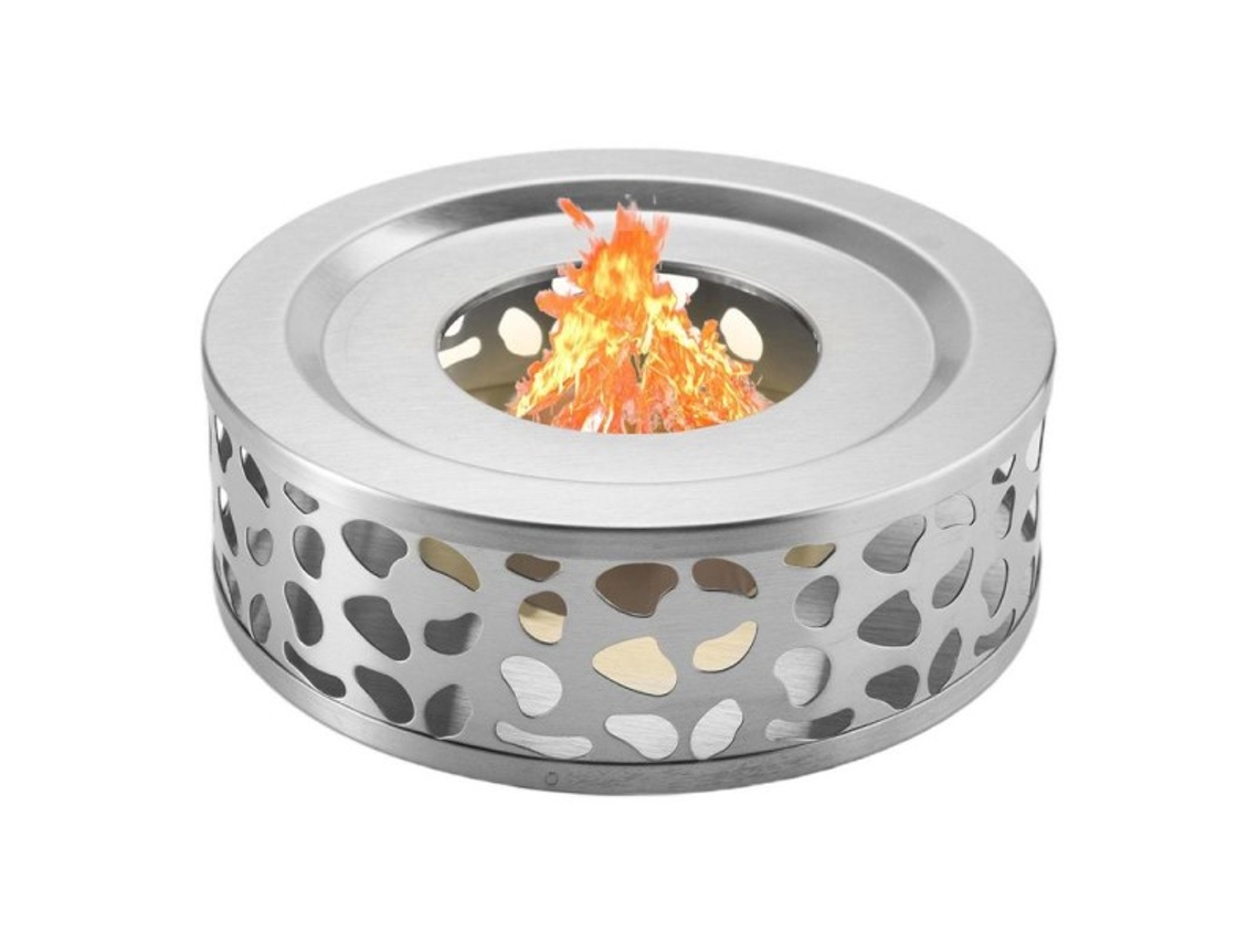Aquecedor de Chá Oco de Aço Inoxidável, Suporte para Chá, Bule de Chá com Luz Traseira, Suporte para Forno BRILVIBERA